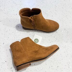 CAT & JACK Girls Cognac Penelope Ankle Boots